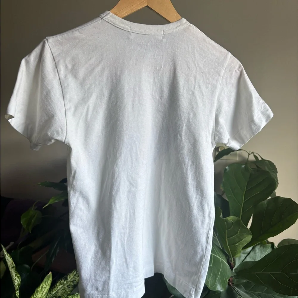 Comme des Garçons Play White Shirt with Big Black Heart 100% Authentic - Picture 4 of 7